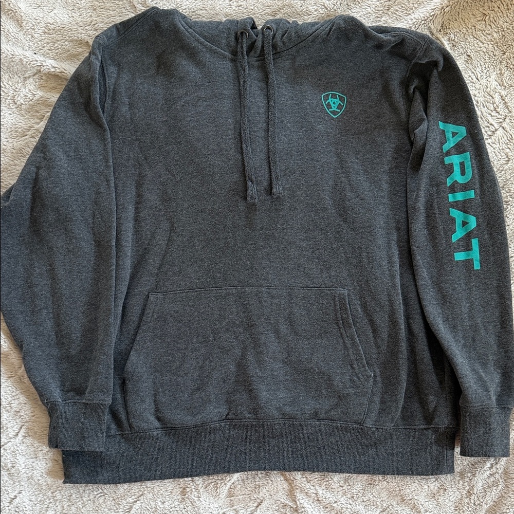 Ariat women’s  Charcoal Hoodie with Teal Accents